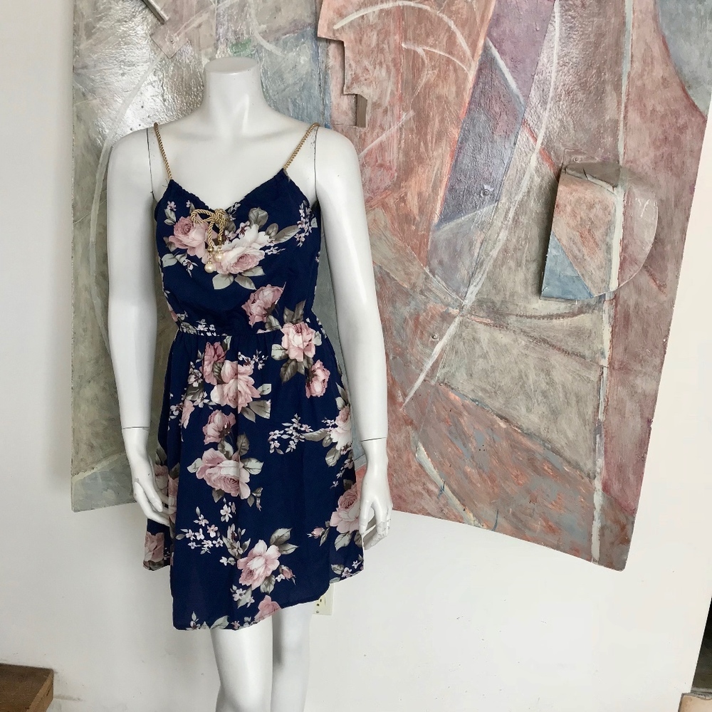 Floral Short Romantic Dress SZ Small